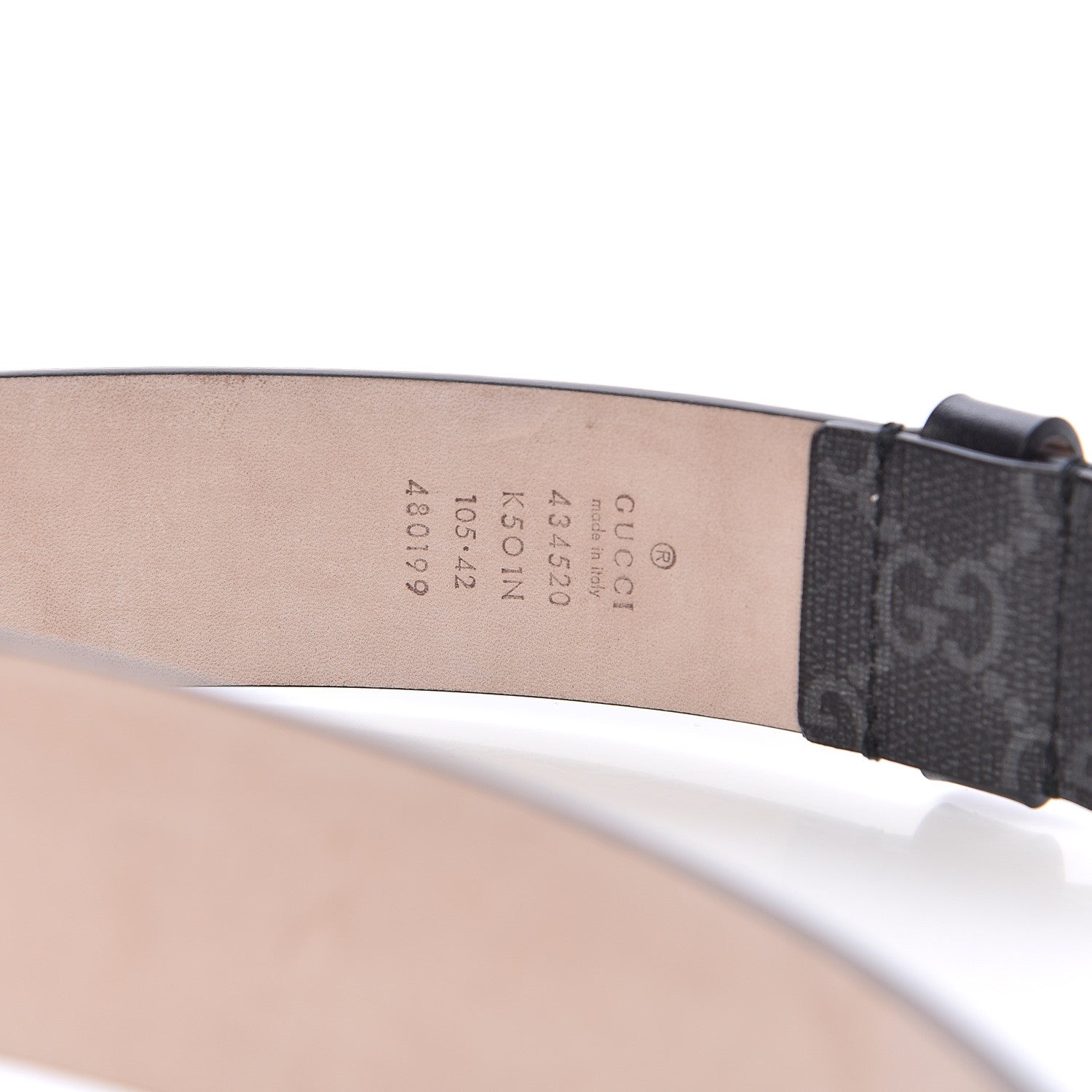 Gucci GG Supreme Monogram 35mm Belt 105 42 Black Multicolor 5 of 6