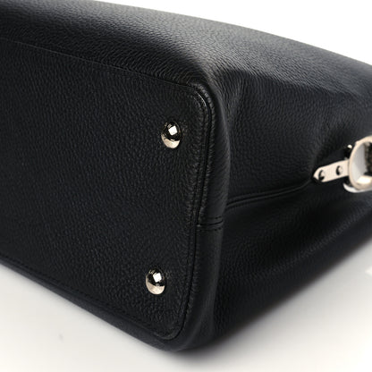Louis Vuitton Taurillon Python Capucines MM Black 8 of 8