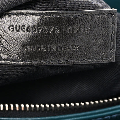 Saint Laurent Calfskin Y Quilted Monogram Toy Loulou Satchel Dark Turquoise 7 of 13