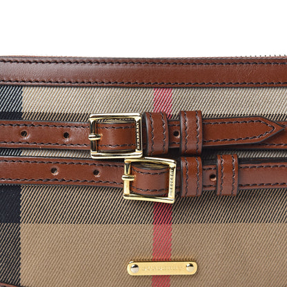 Burberry House Check Bridle Calfskin Peyton Crossbody Tan 11 of 11