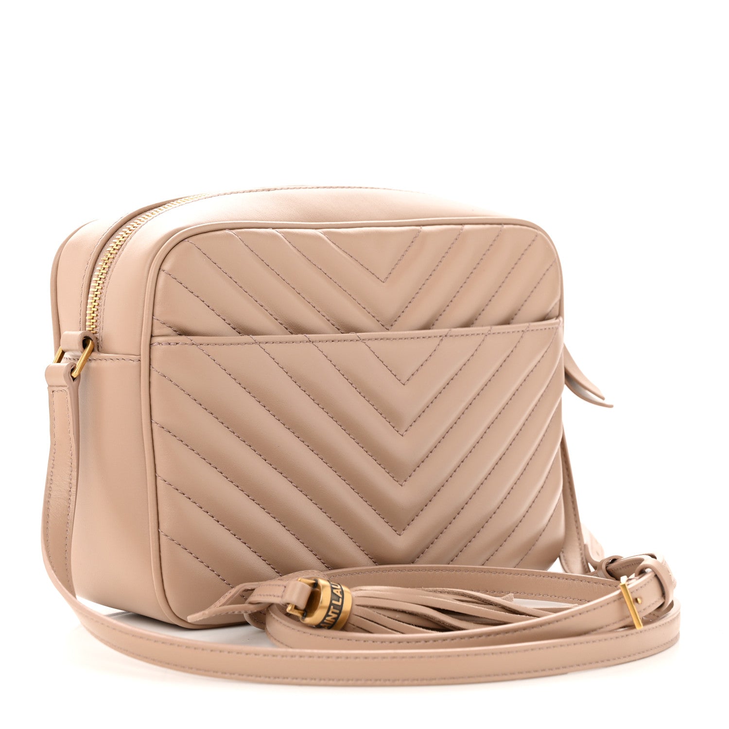 Saint Laurent Calfskin Matelasse Monogram Lou Camera Bag Rosy Sand 3 of 12