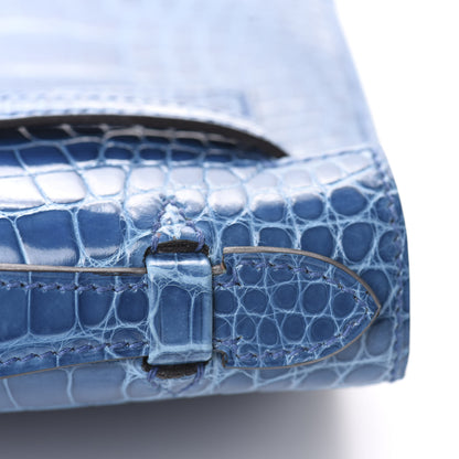 Hermes Shiny Alligator Kelly Pochette Mykonos 23 of 31
