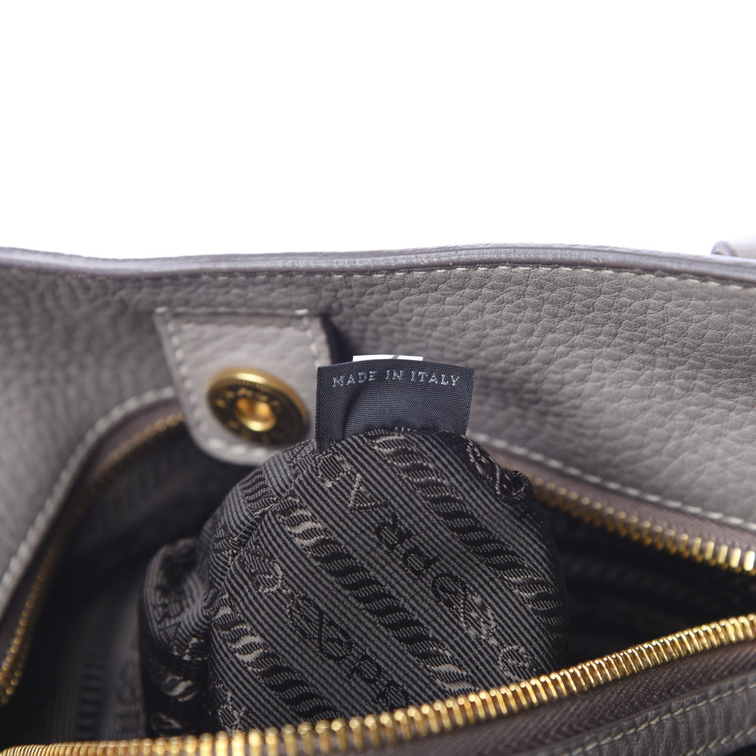 Prada Vitello Daino Shoulder Bag Argilla 6 of 9