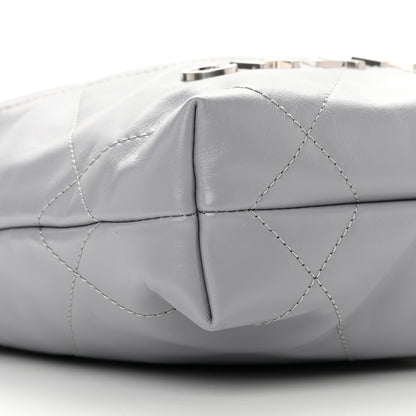 Chanel Shiny Calfskin Quilted Mini Chanel 22 Grey 9 of 11