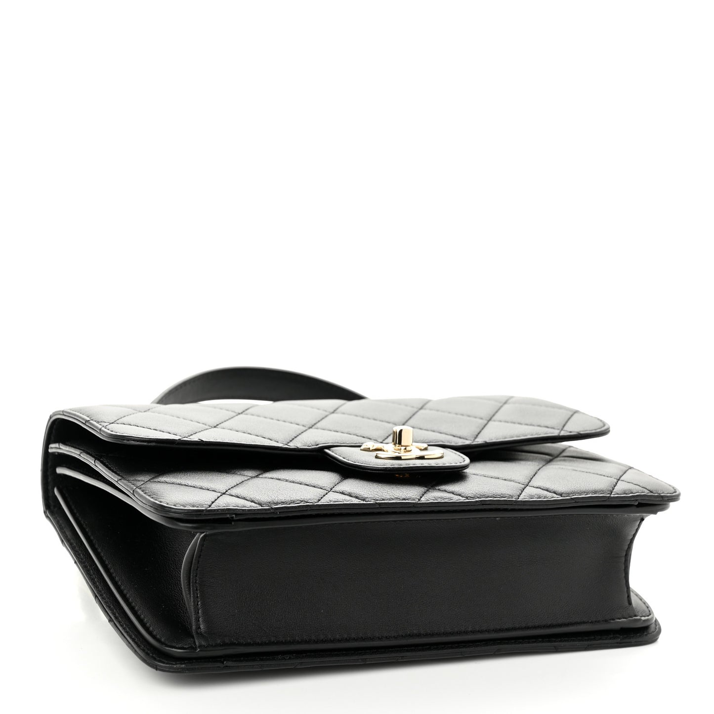 Calfskin Quilted Coco Lady Flap Black