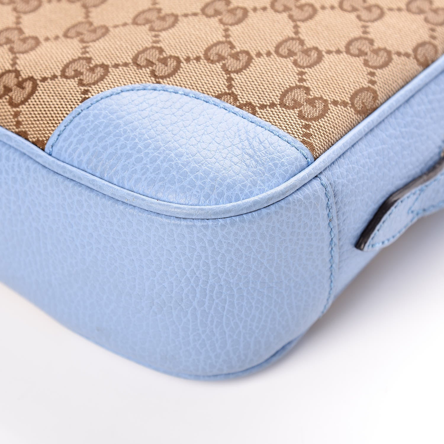 Gucci Monogram Mini Bree Messenger Bag Beige Mineral Blue 11 of 15