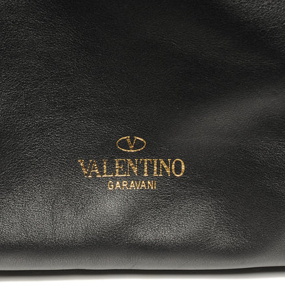 Valentino Garavani Vitello Small Rockstud Hobo Black 6 of 8