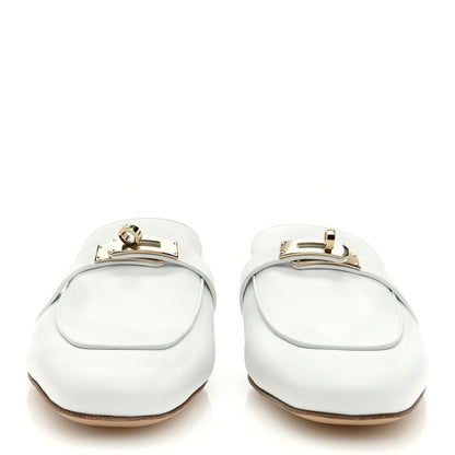 Hermes Calfskin Oz Mules 41 White 3 of 7