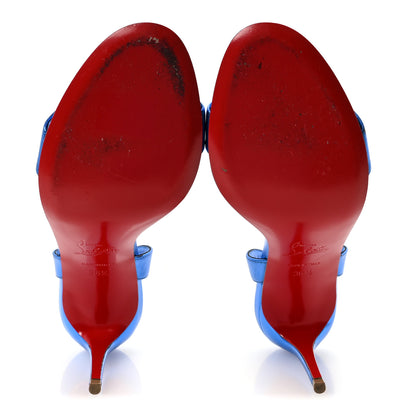 Christian Louboutin Kid Laminato O Marylin 85 Slingback Sandal Heels 36.5 Alize 6 of 9