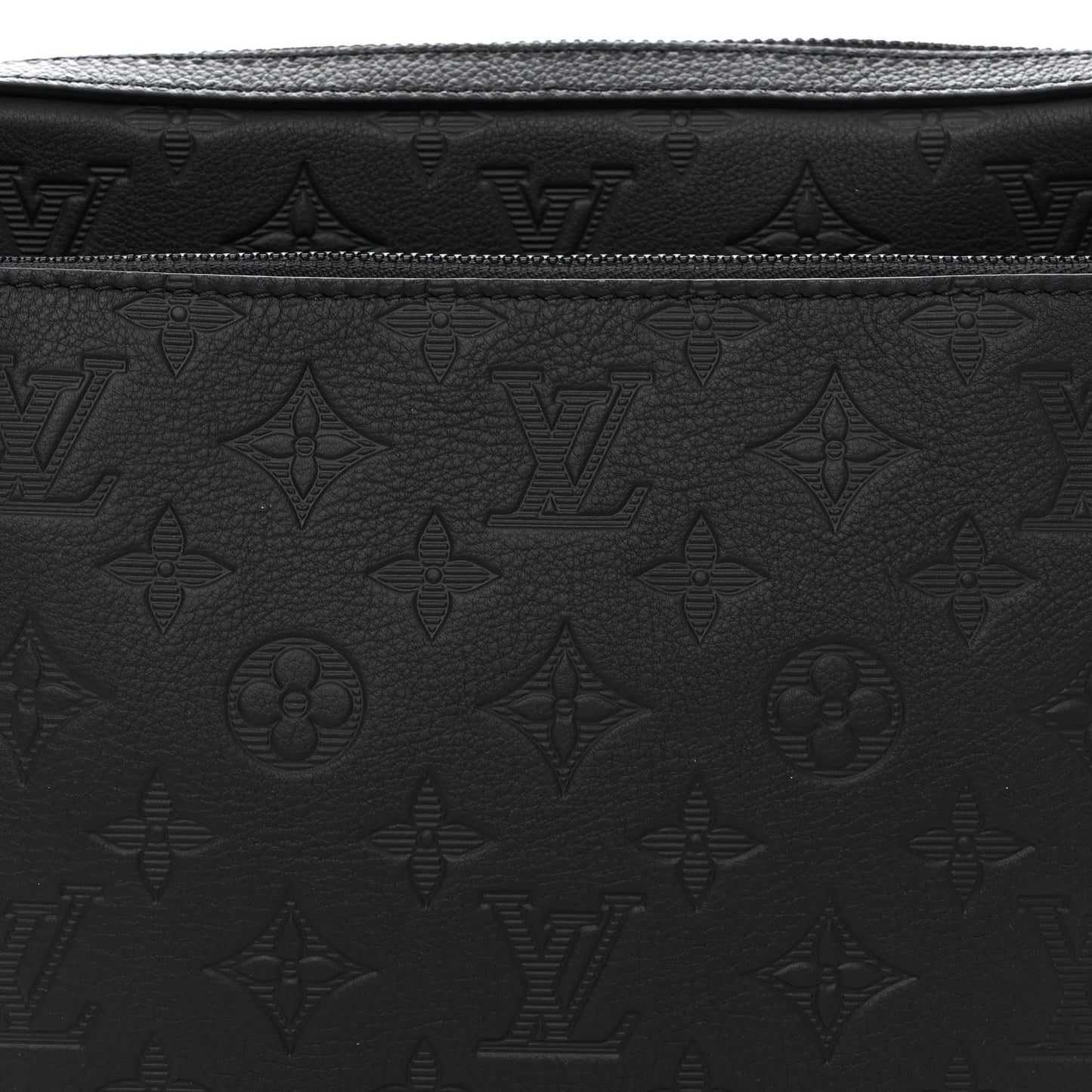 Calfskin Monogram Shadow Trio Messenger Black
