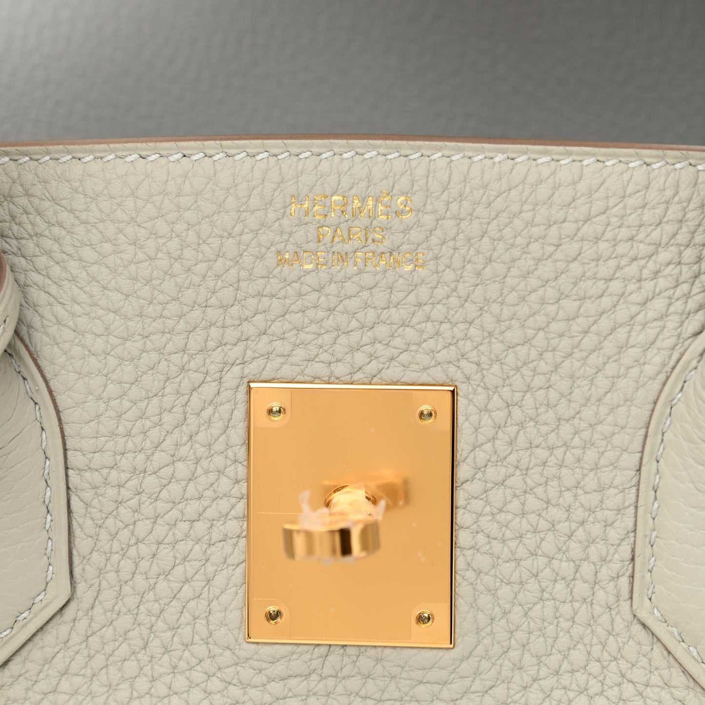 Togo Birkin 35 Gris Perle