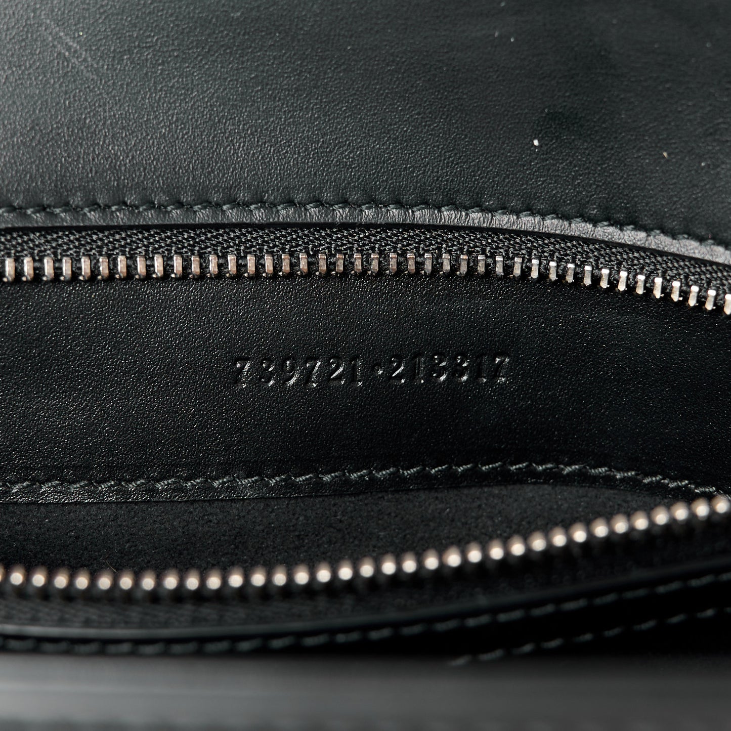 Senna Calfskin Petite GG Top Handle Shoulder Bag Black