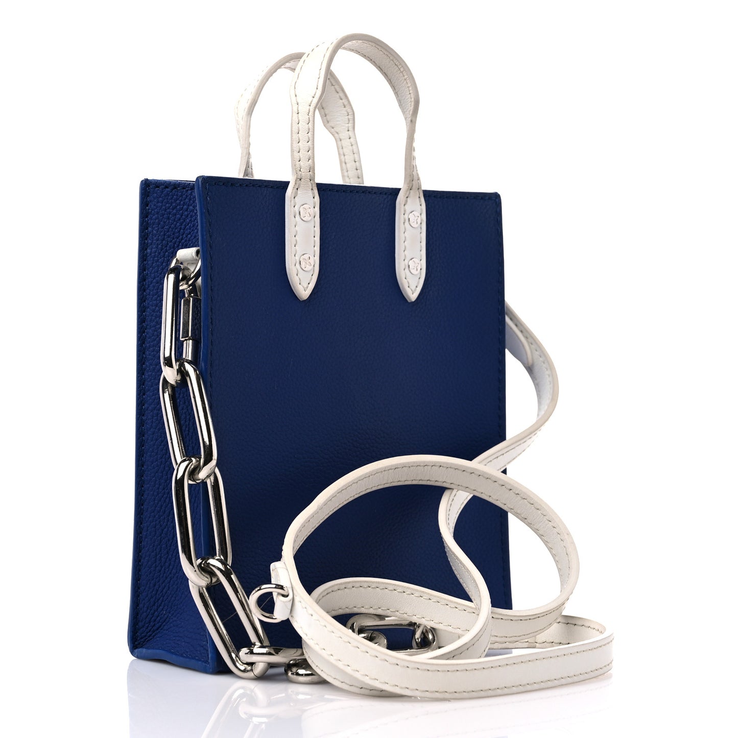 Calfskin Everyday LV Sac Plat XS Blue