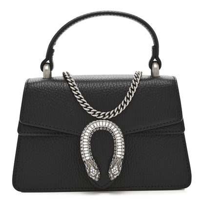 Gucci Dollar Calfskin Crystal Mini Dionysus Top Handle Bag Black Crystal 1 of 10