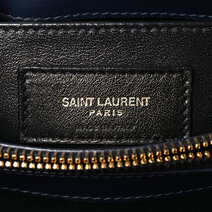 Saint Laurent Calfskin Y Quilted Monogram Small Loulou Chain Satchel Denim Brut 6 of 9