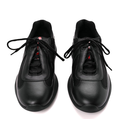 Prada Nappa Mesh Mens Sneakers 8.5 Black 2 of 10