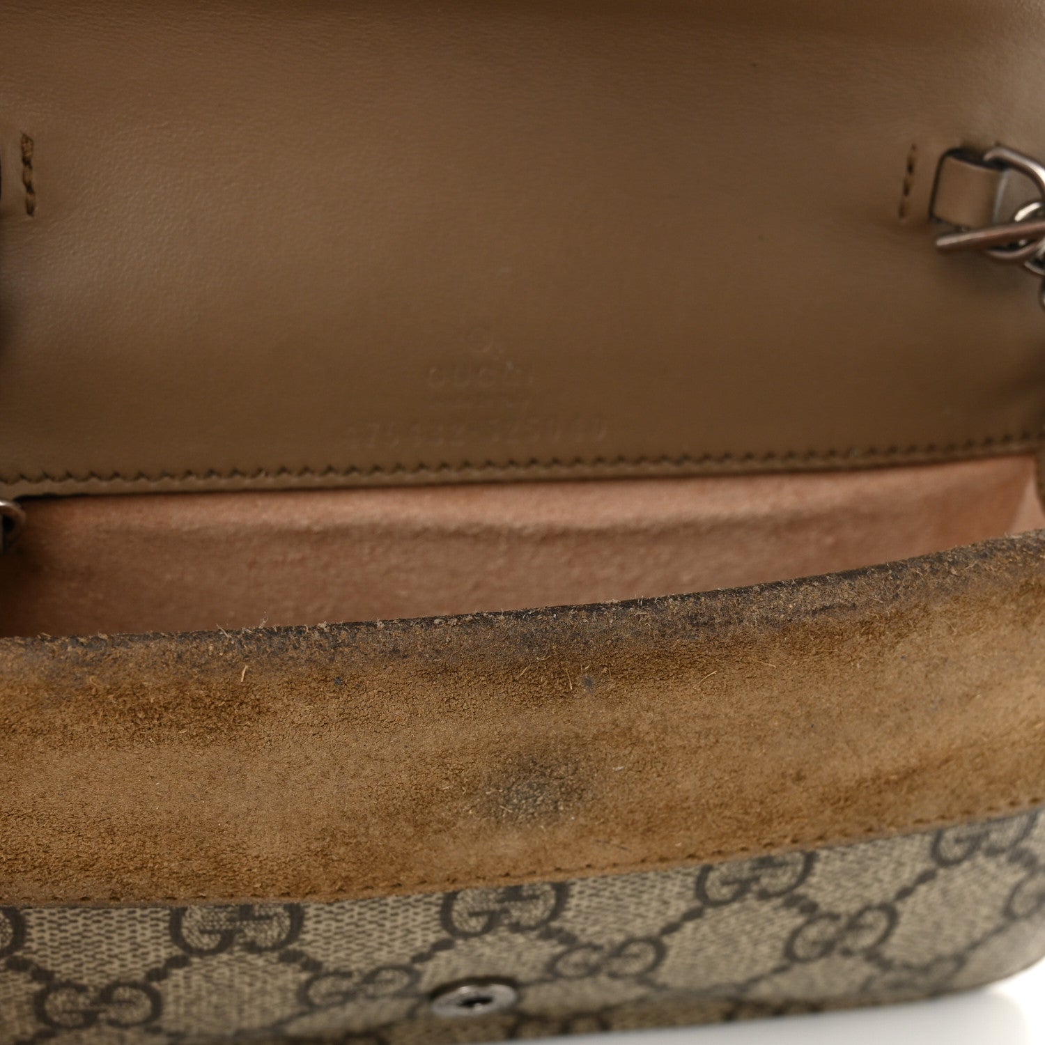Gucci GG Supreme Monogram Super Mini Dionysus Shoulder Bag Taupe 7 of 12