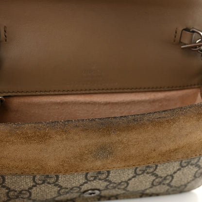 Gucci GG Supreme Monogram Super Mini Dionysus Shoulder Bag Taupe 7 of 12