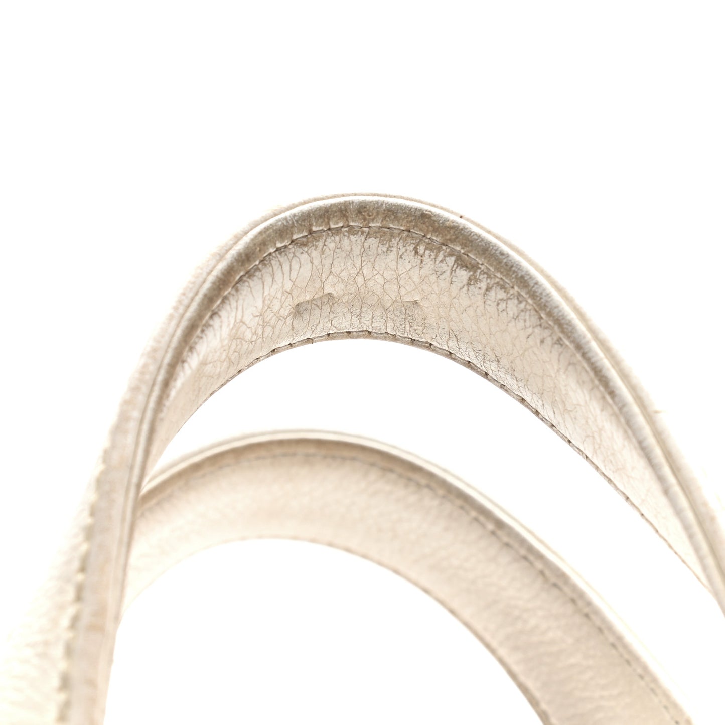 Calfskin Wild Stitch Top Handle Bag White