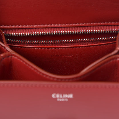 Celine Box Calfskin Small Classic Box Flap Bag Red 7 of 10