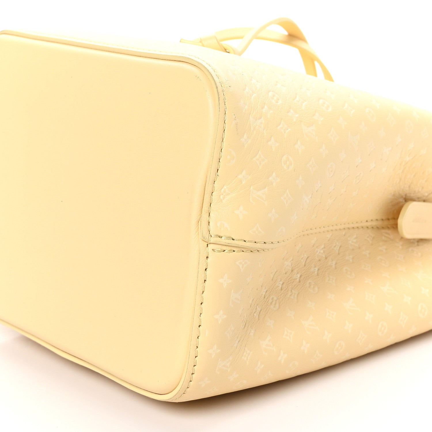 Louis Vuitton Calfskin Nanogram Embossed Neonoe BB Yellow 10 of 10