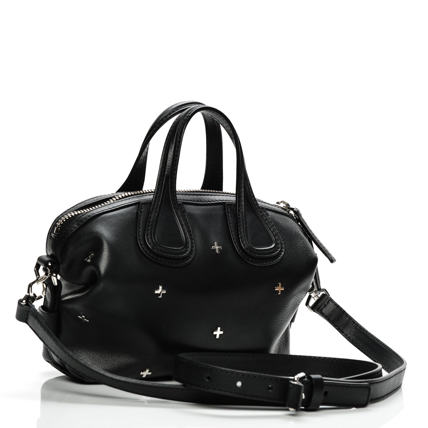 Givenchy Waxed Calfskin Micro Metal Cross Nightingale Black 3 of 7