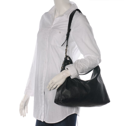 Gucci Guccissima Medium Icon Bit Hobo Black 2 of 9