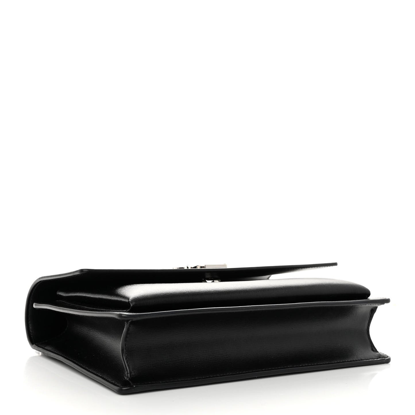 Smooth Calfskin Medium Monogram Sunset Satchel Black