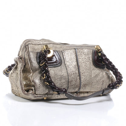Chloe Leather Heloise Satchel Gold 3 of 8