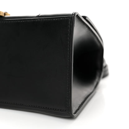 Balenciaga Shiny Box Calfskin Small Hourglass Top Handle Bag Black 11 of 11