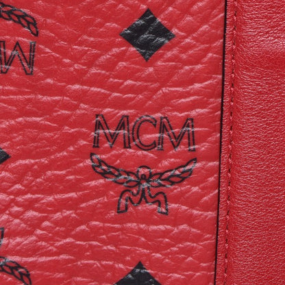 MCM Visetos Large Liz Reversible Shopper Tote Ruby Red 14 of 16
