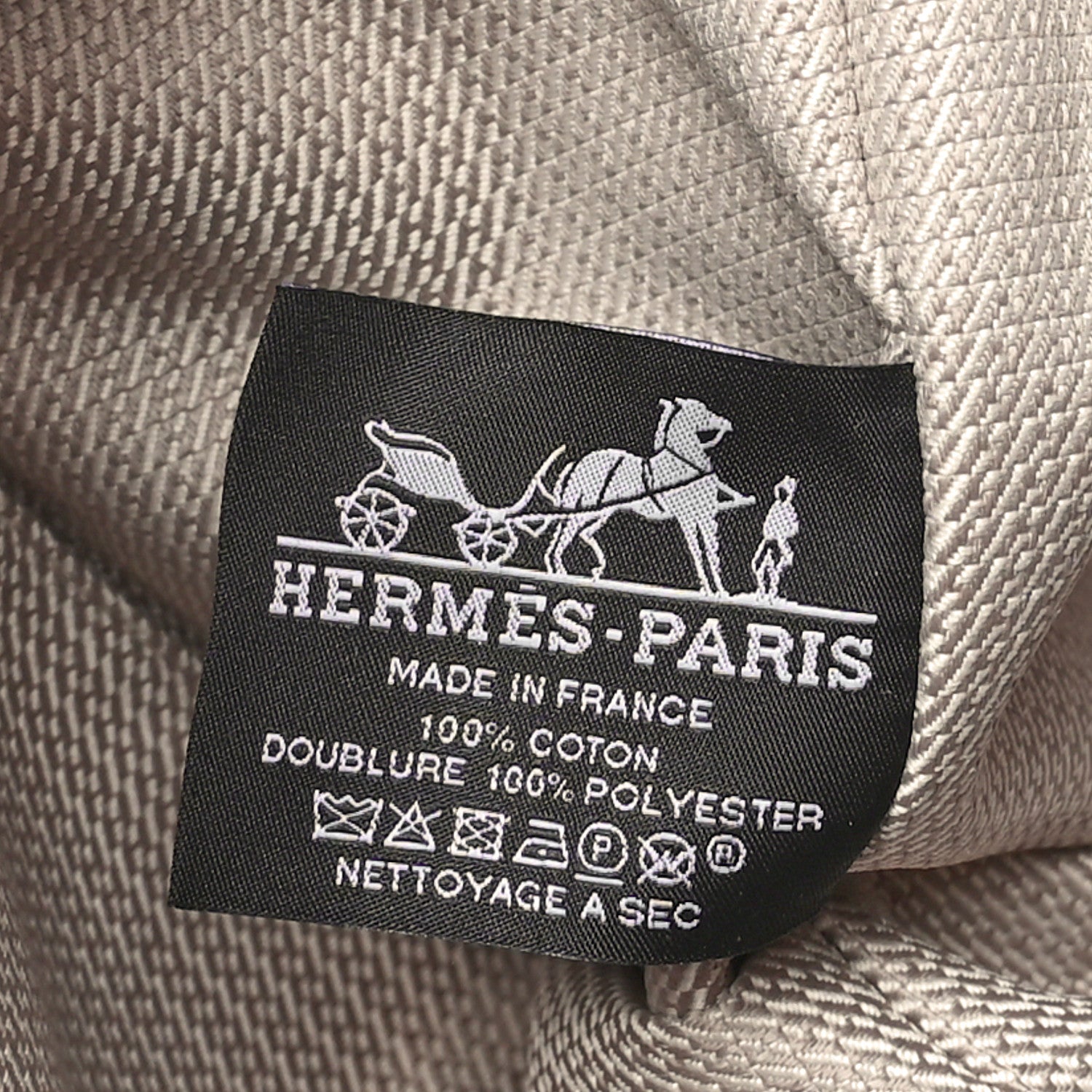 Hermes Canvas Large Bride-A-Brac Pouch Natural Orange 6 of 9