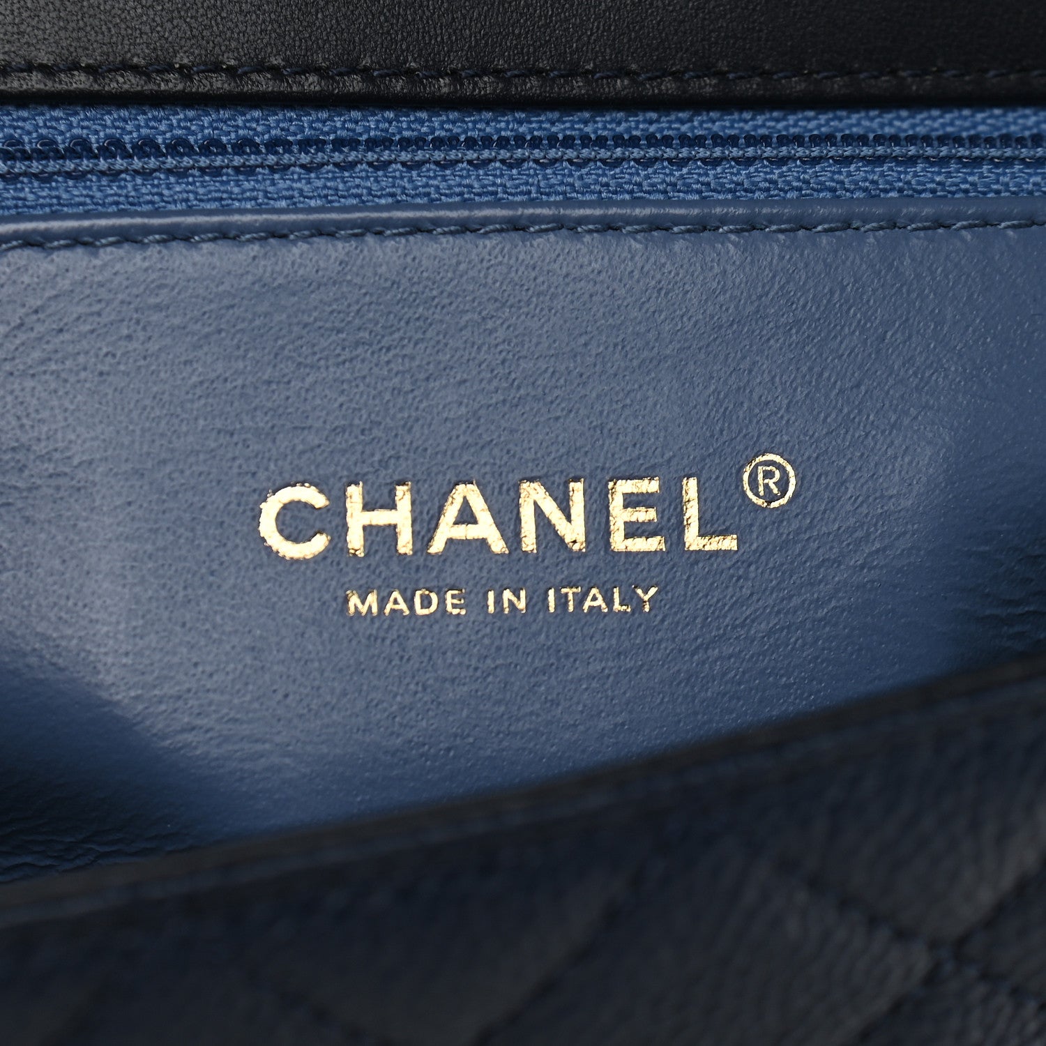 Chanel Caviar Quilted Medium CC Filigree Flap Navy Black 6 of 9
