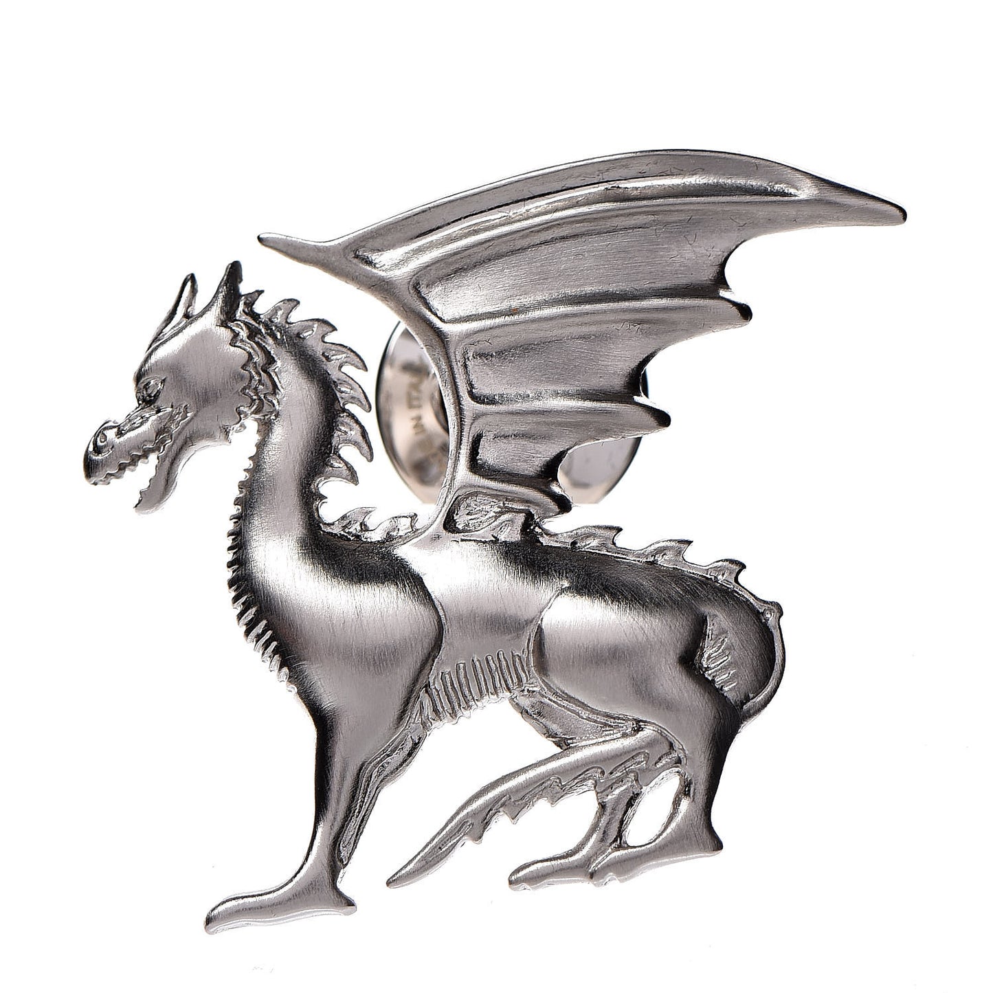Palladium Dragon Brooch