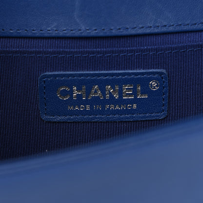 Chanel Lambskin Quilted Medium Boy Flap Blue 7 of 13