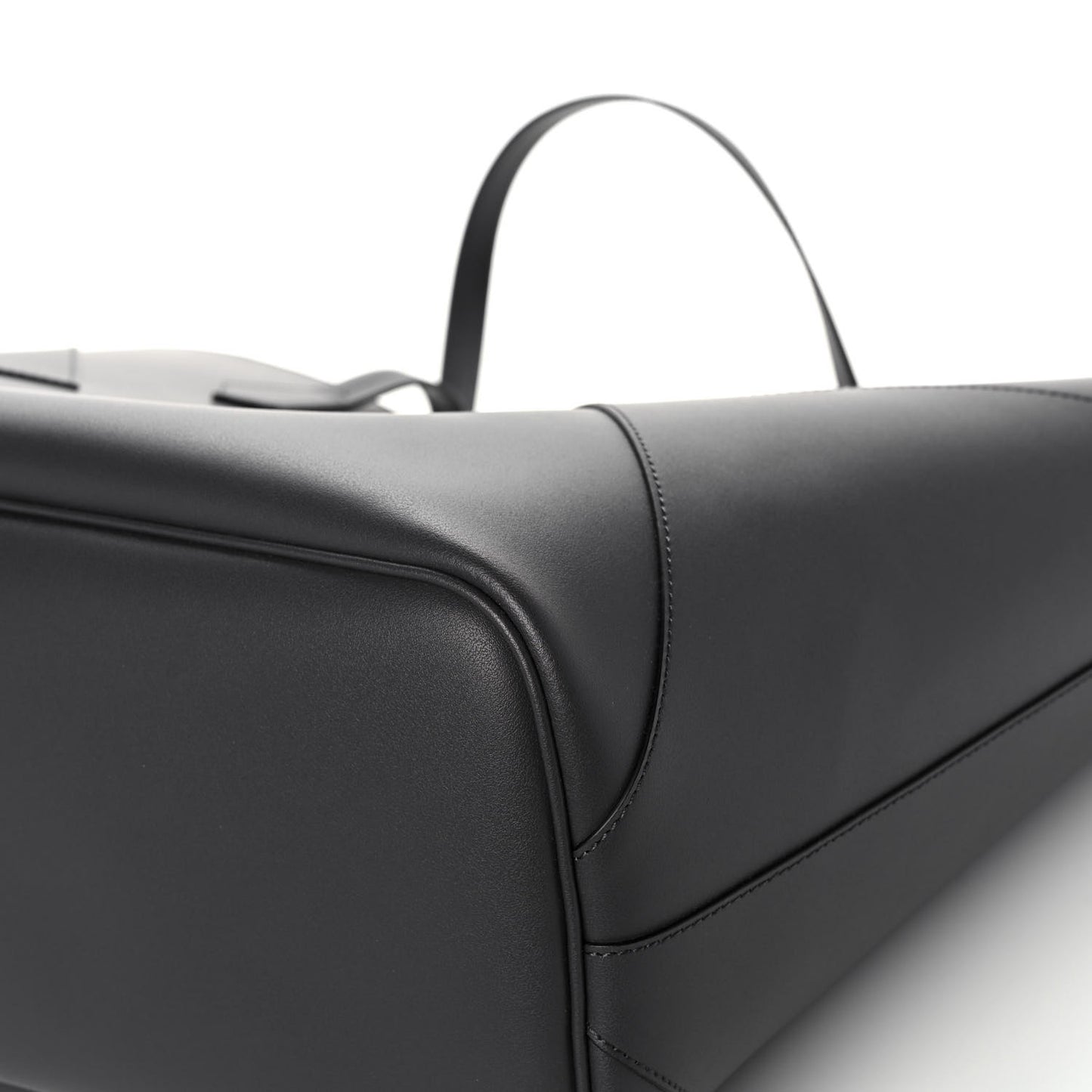 Smooth Calfskin Wing Shopper Tote Grey White