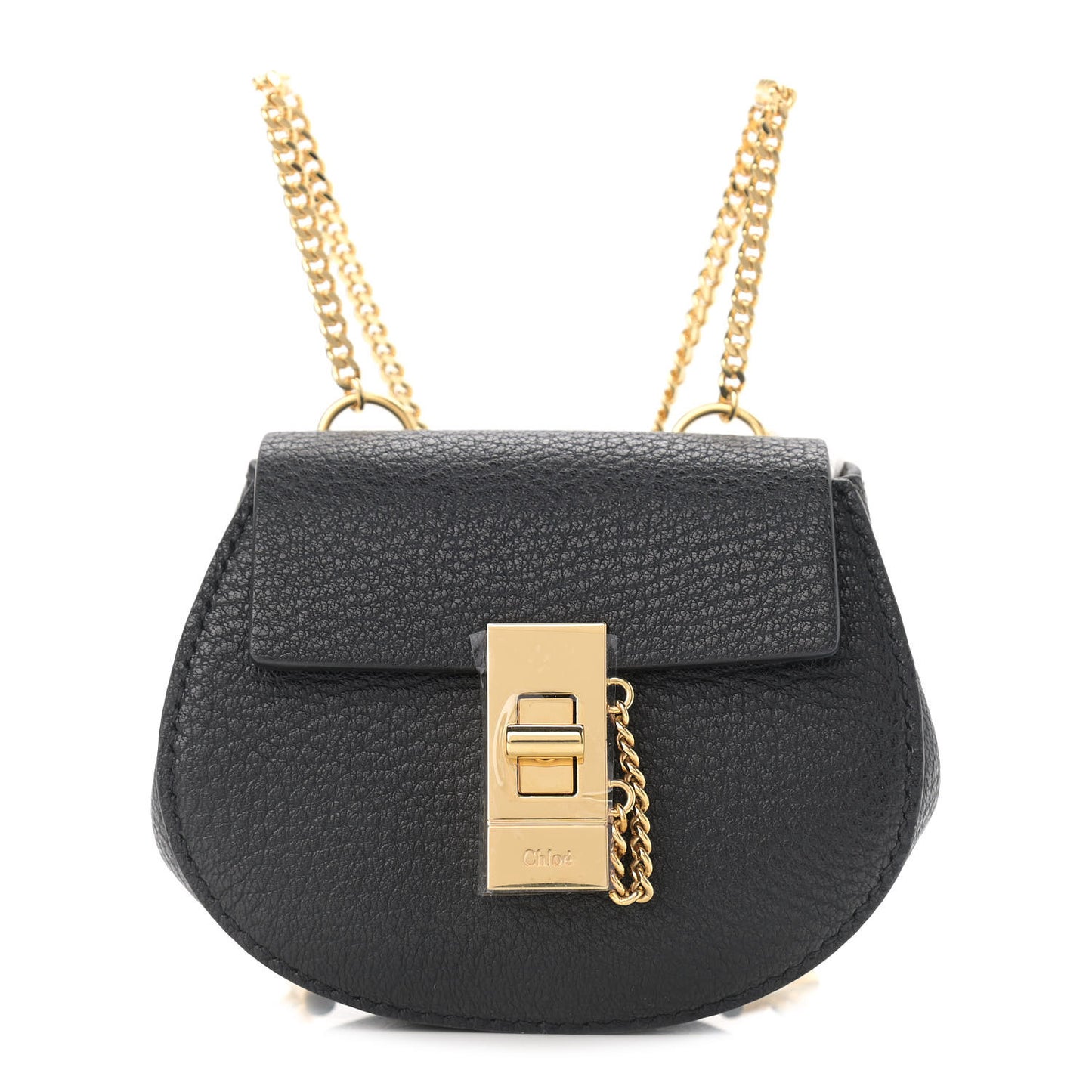 Grained Lambskin Mini Drew Shoulder Bag