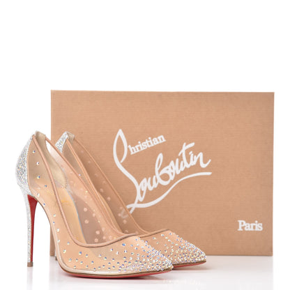 Christian Louboutin Crystal Strass Follies 100 Pumps 36 Crystal 9 of 9