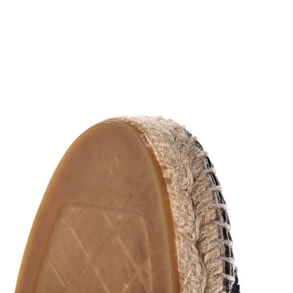 Chanel Patent Sequin CC Espadrilles 40 Black 12 of 13