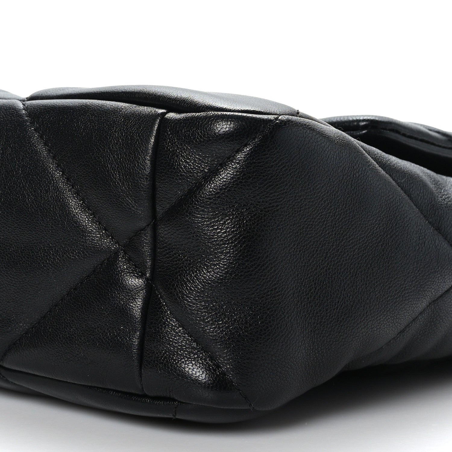 Chanel Goatskin Quilted Large Chanel 19 Flap Black 9 of 9