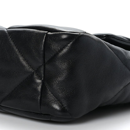 Chanel Goatskin Quilted Large Chanel 19 Flap Black 9 of 9