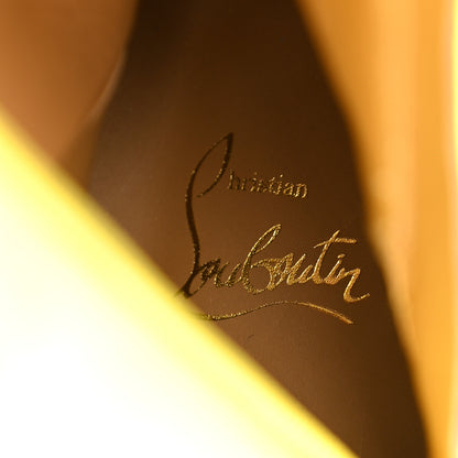 Christian Louboutin Satin Morgan Fleur 70 Over The Knee Boots 42 Yellow 6 of 12