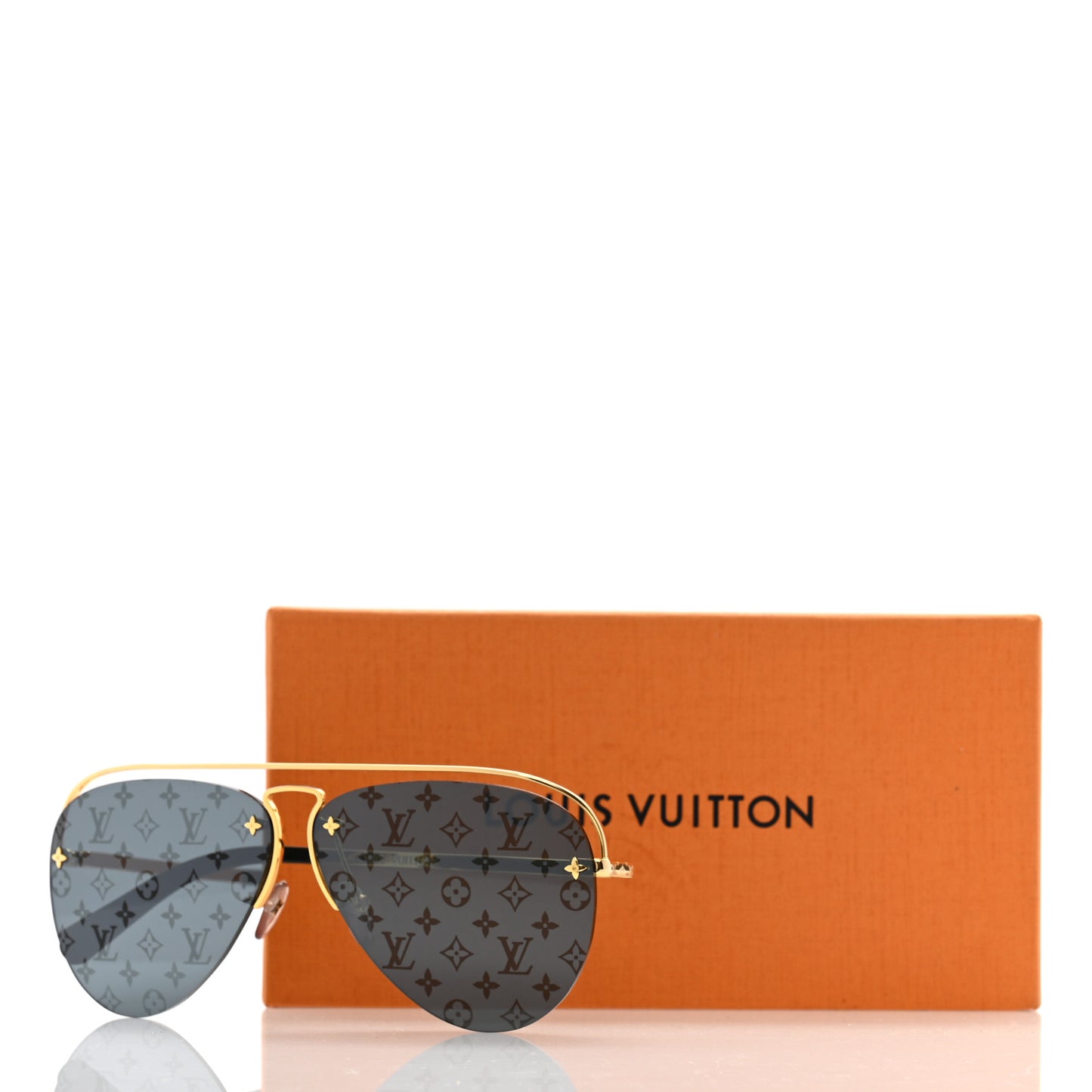 Metal Monogram Grease Sunglasses Z1172W Gold