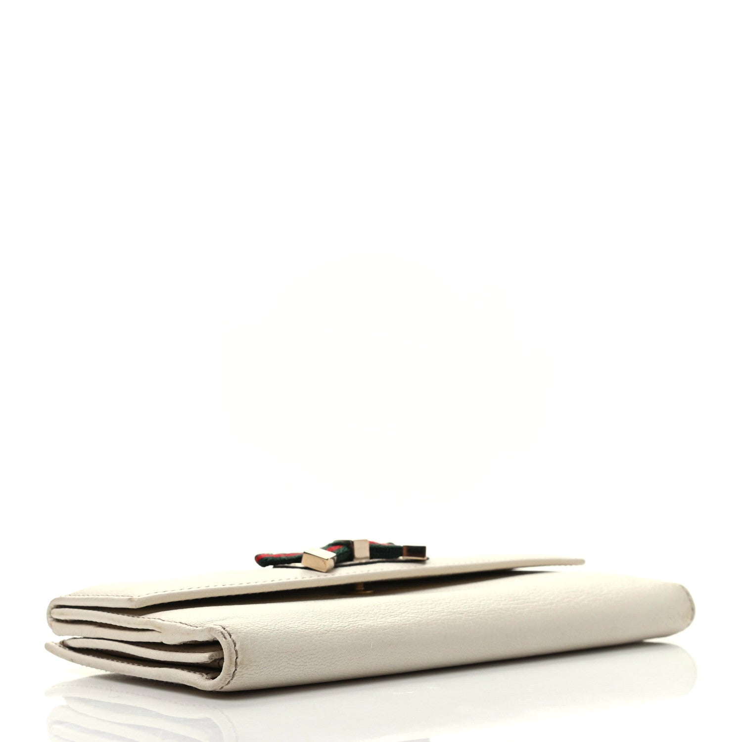 Gucci Calfskin Princy Continental Wallet White 4 of 9
