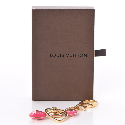 Louis Vuitton Coeurs Heart Bag Charm Key Holder Pink 5 of 5