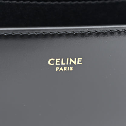 Celine Shiny Calfskin College Triomphe Black 6 of 9