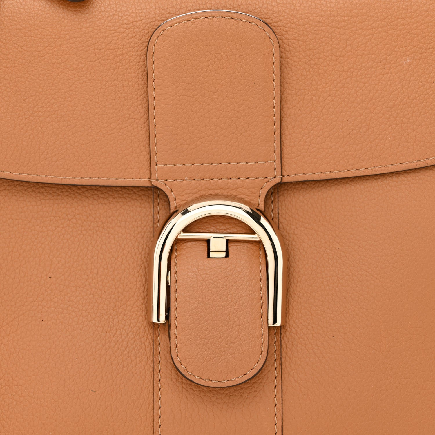 Delvaux Grained Calfskin MM Brillant Satchel Natural 9 of 14