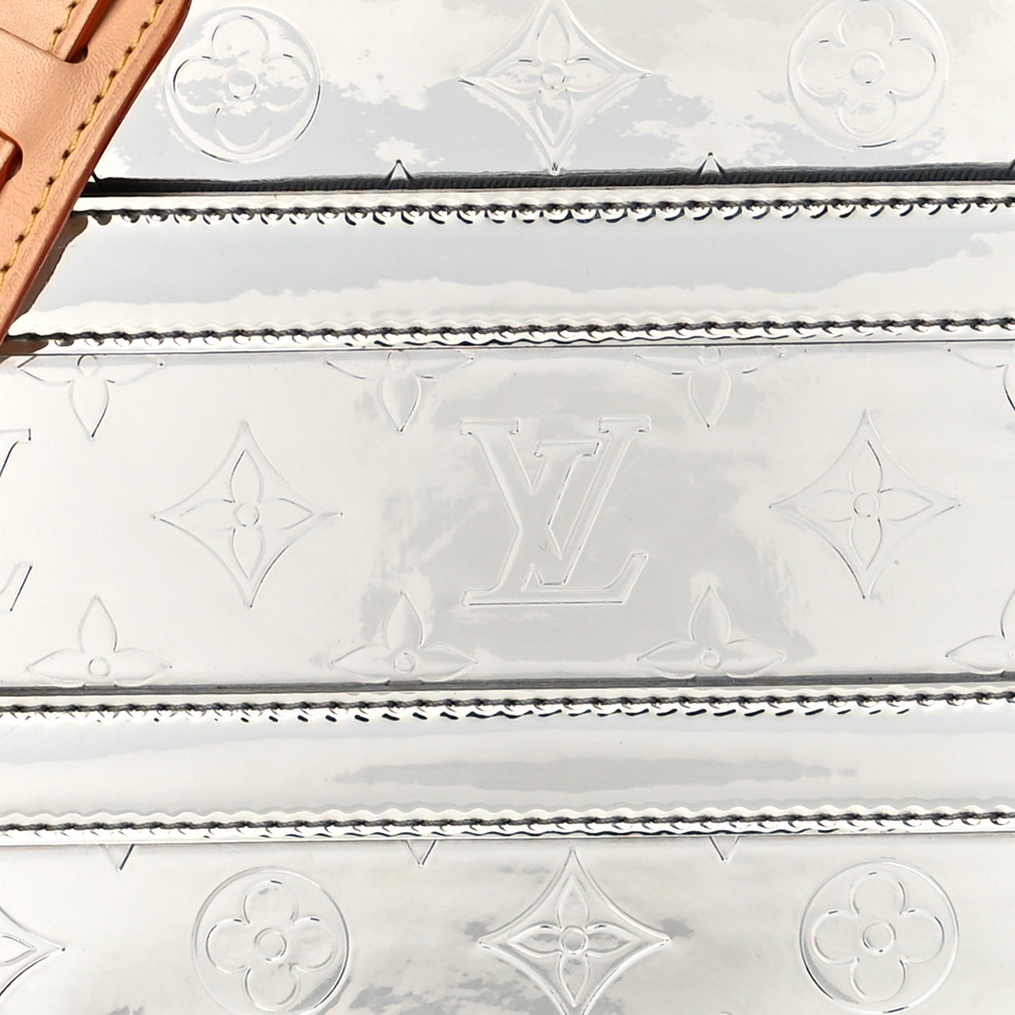 Monogram Mirror Handle Trunk Silver