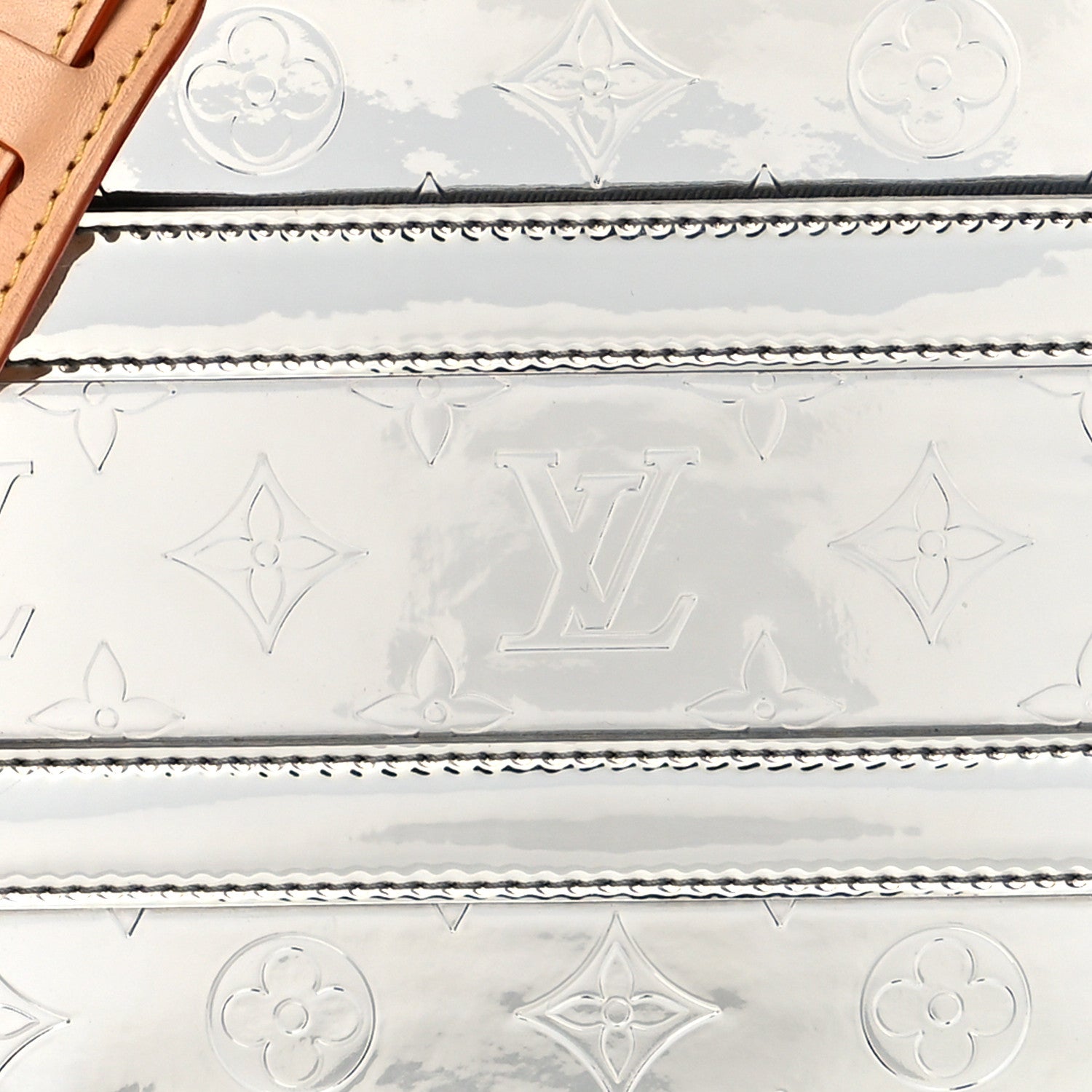 Louis Vuitton Monogram Mirror Handle Trunk Silver 7 of 9