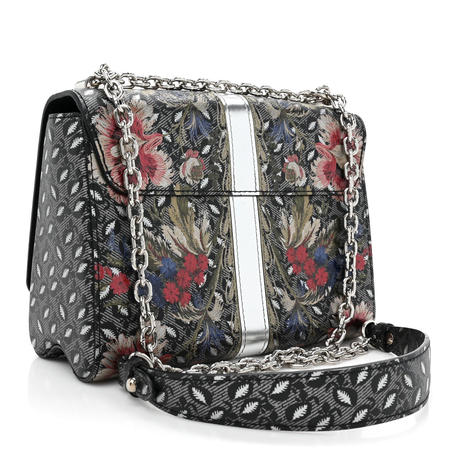 Louis Vuitton Calfskin Printed Twist Shoulder Bag MM Multicolor 4 of 9